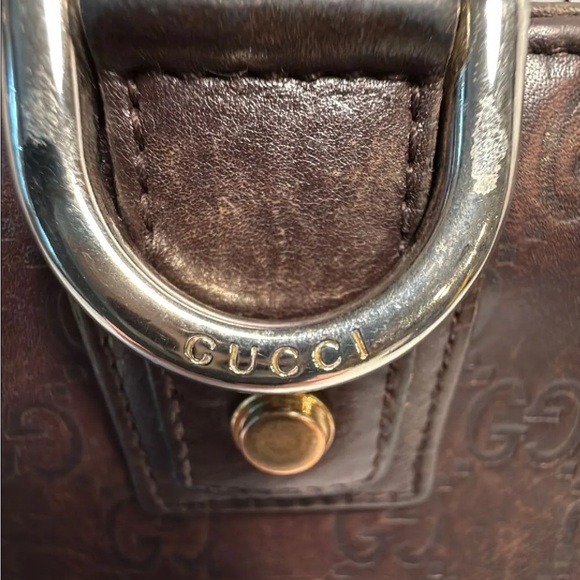 Gucci Dark Brown GG Guccisima Brown Leather Wallet - Picture 8 of 8